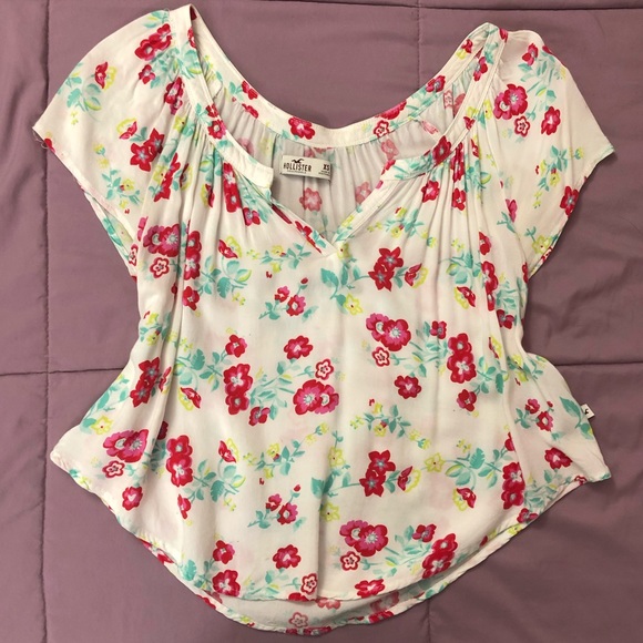 Hollister floral blouse - Picture 1 of 2